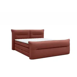 Boxspringbett Elani 160 x 200 cm Stoff Rooibos