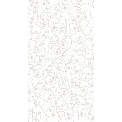 Fototapete VTWONEN "Faces", beige, B:1,5m L:2,8m, Vlies, Tapeten, 150x280 cm