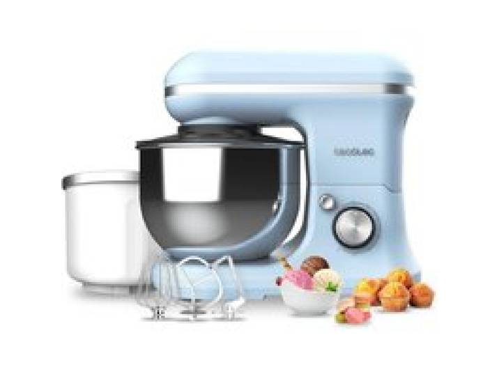 Cecotec Batteur Mélangeur Cecomixer Merengue 5L 1200 Ice-Cream Bleu. 1200 W Bol en Acier Inoxydable de 5 L et Accessoires pour