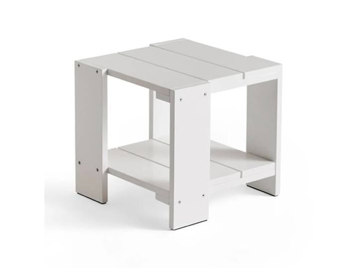 HAY Crate Side Table Tisch 49,5x49,5x45 cm Kiefernholz lackiert White