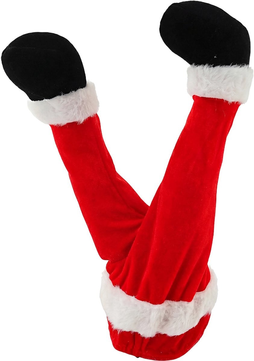 Clayre & Eef Kerstman Decoratie Rood Kunststof