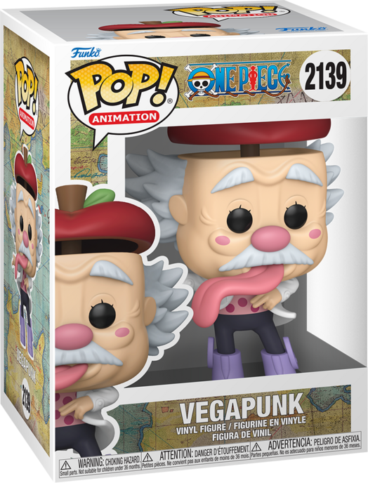 Funko Pop! One Piece Dr Vegapunk Egghead Arc Vinyl Figure #2139, 12.9 cm, Official One Piece Collectible