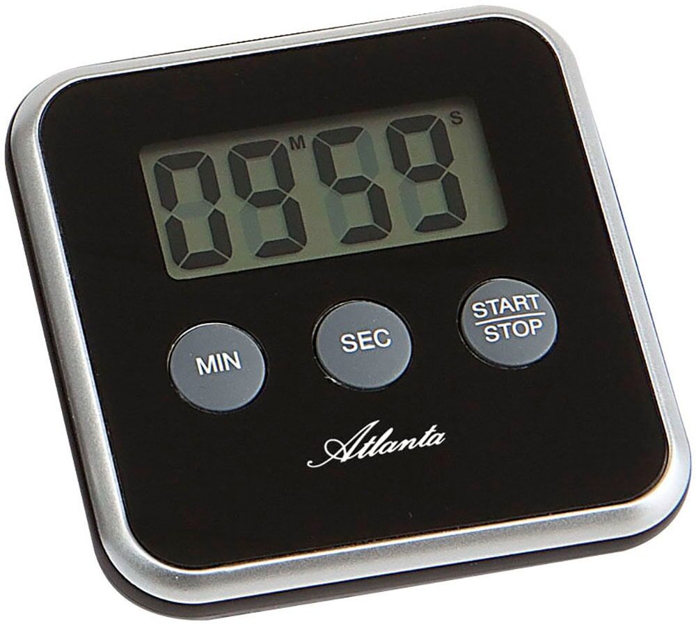Kurzzeitmesser ATLANTA, schwarz, Wecker, Eieruhr, Küchentimer, Küchenaccessoire, digital