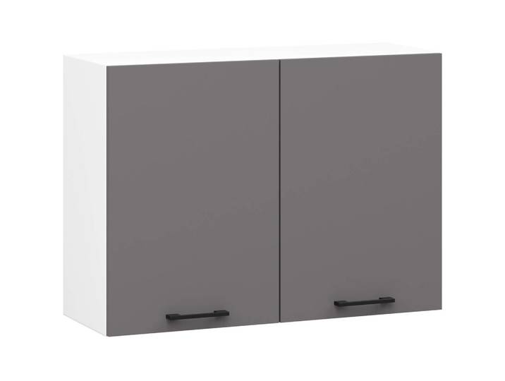 HÄNGESCHRANK Weiß, Graphit Grau 58/80/30