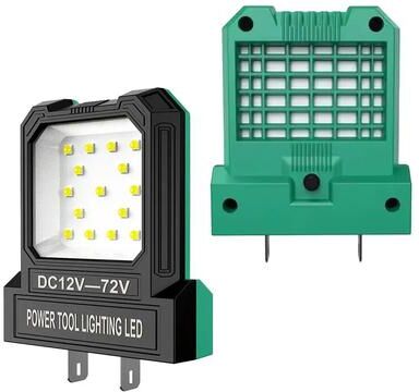 Uplift Picks Universal Battery Powered LED Work Light Floodlight For Power Tools green