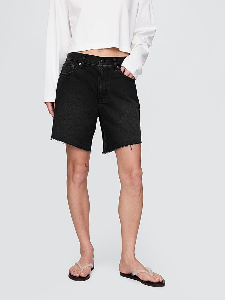 GAP Jeans-Shorts in Schwarz - W29