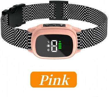 Uplift Picks QuietGuard Rechargeable Automatic Anti Bark Dog Collar pink