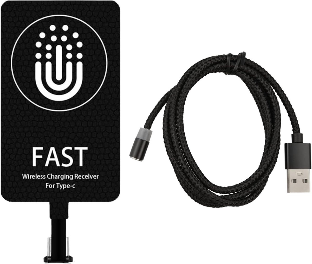Draadloze Qi-oplaadontvanger Type C, 10W Sneladen voor Android-telefoons