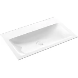 Emco Asis Mineralguss-Gäste-Waschtisch 957711480 weiß, Ø 800 mm, ohne Überlauf, ohne Hahnloch