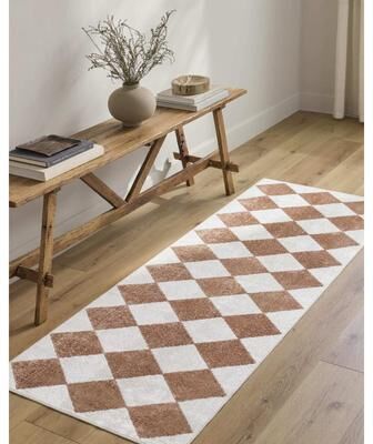 Livabliss Lillian Modern & Contemporary Checkered Indoor/Outdoor Area Rug