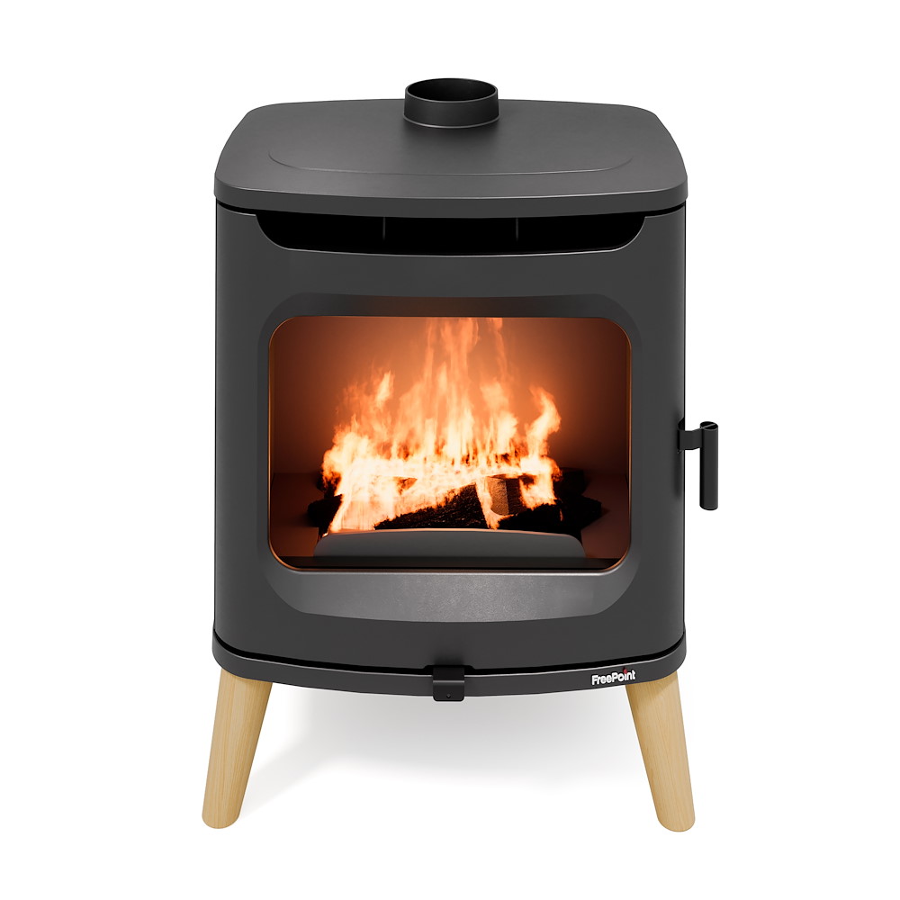 KLEININGGMB Kaminofen FLOS WOOD AIR, mit Holzfüßen 16973269