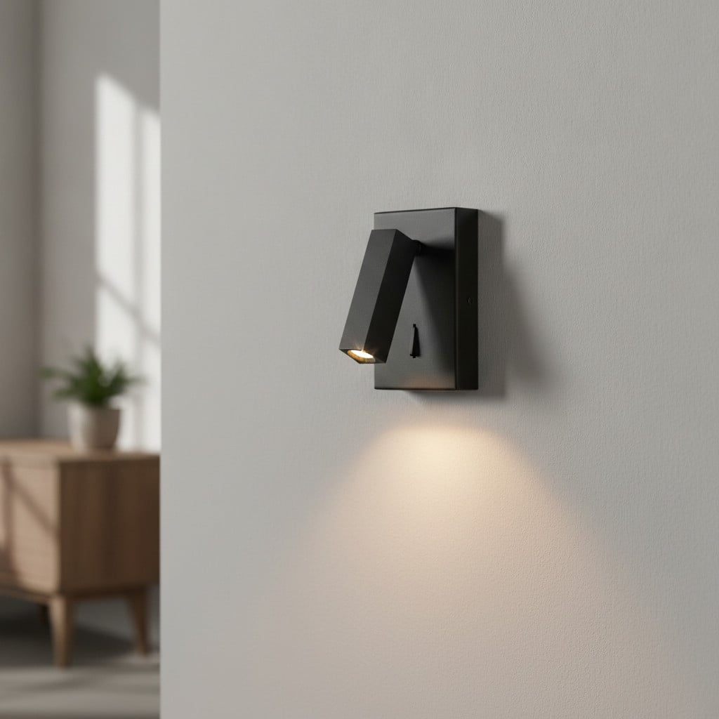 Lyora Wandlamp Dona zwart modern aluminium