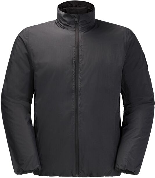 Outdoorjacke JACK WOLFSKIN "TEXTOR JKT M", Herren, Gr. S (48), grau (phantom), Obermaterial: 100% Polyamid. Futter: 100% Polyester. Füllung: 100% Polyester, Jacken Outdoorjacke, mit isolierter Ausstattung, atmungsaktiv, wasserdicht, winddicht phantom S (4