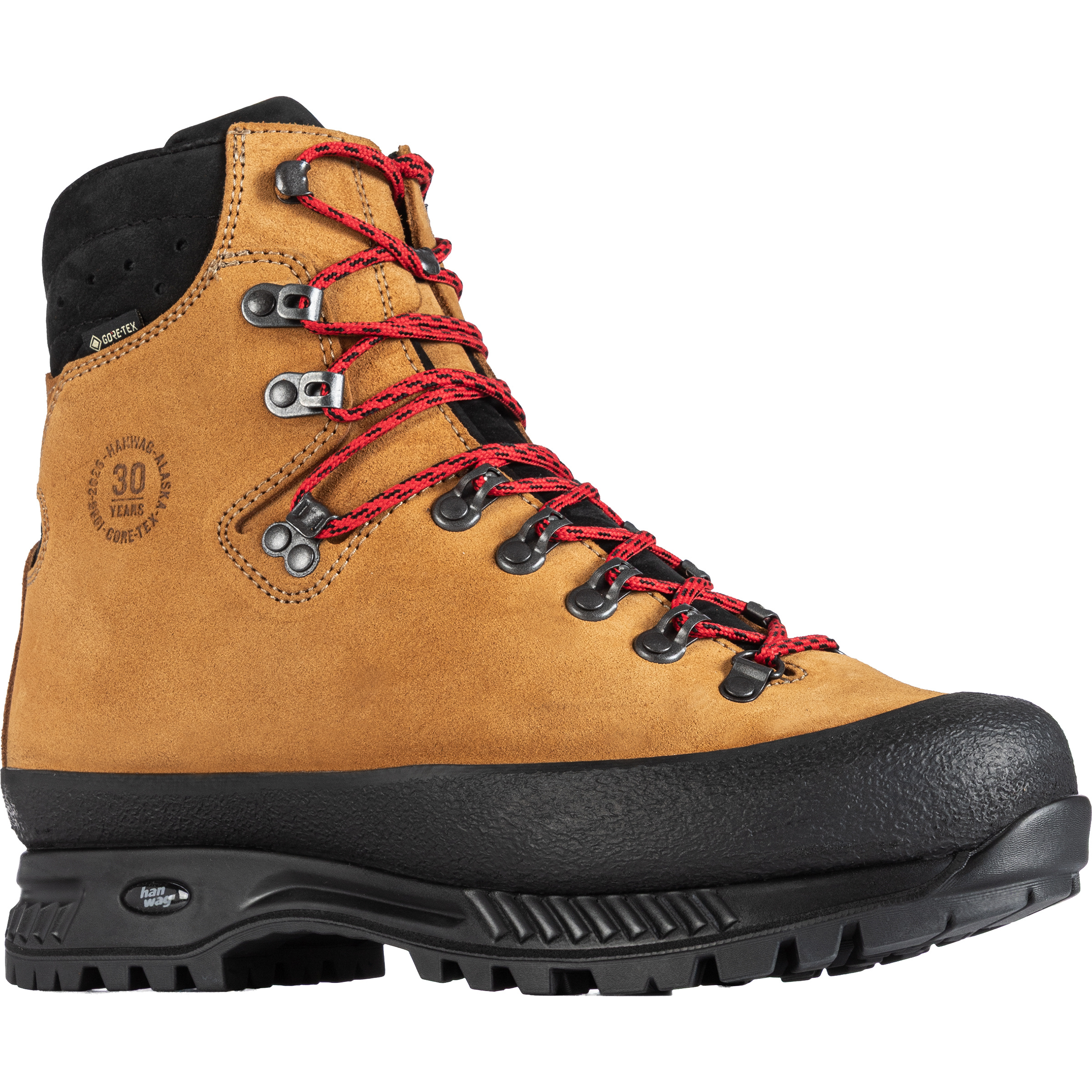 Hanwag Alaska 30Y GTX Herren Wanderschuhe braun Größe 44.5 Trekking Wasserdicht