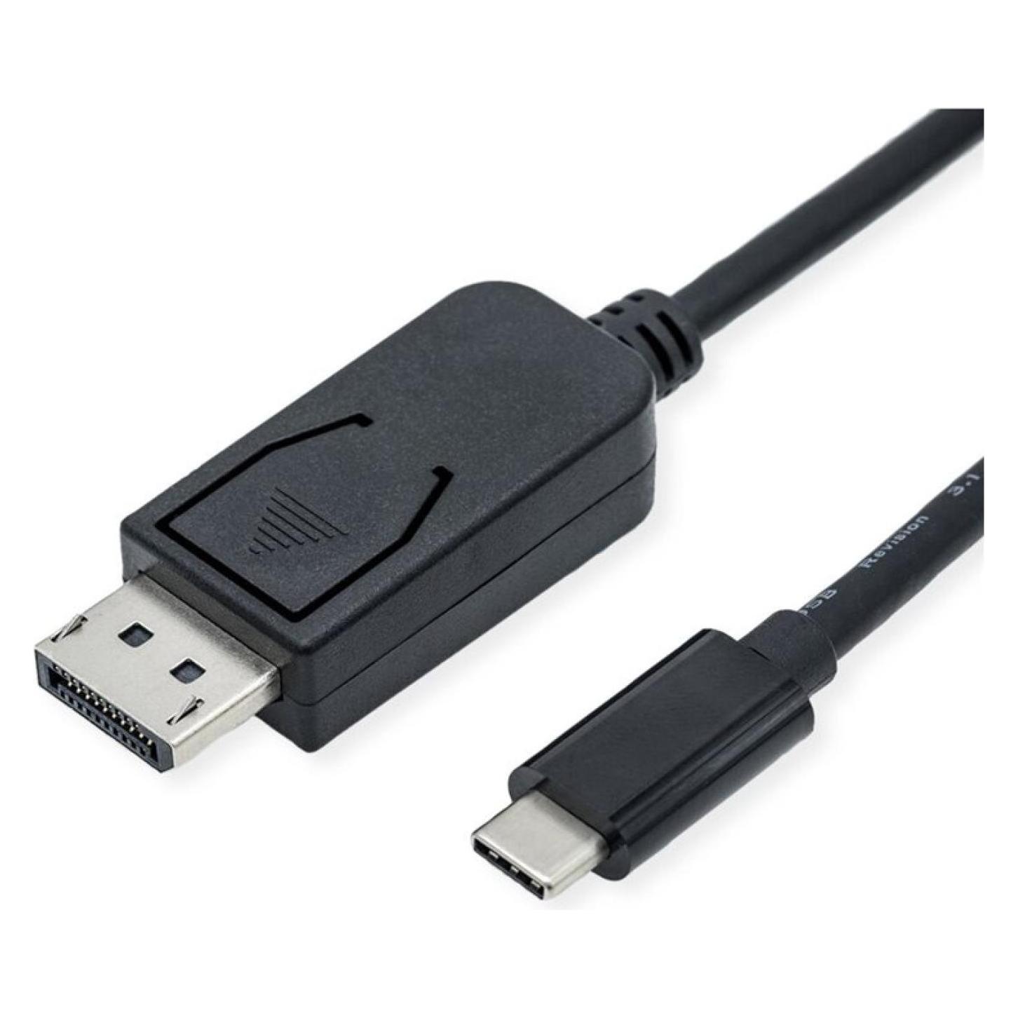 Roline Adapterkabel USB Typ C-DP 3m v1.4 8K60Hz ST/ST (DisplayPort) (11.04.5837)