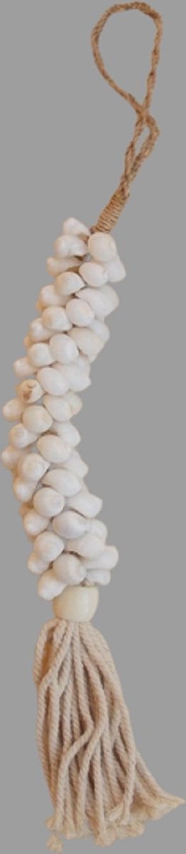 Decoratieve schelpenhanger met kwastjes voor volwassenen