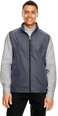 CORE365 CE703 Men's Techno Lite Unlined Vest in Carbon size Small   Polyester