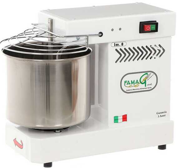 Pétrin à spirale Famag IM 8 électrique moteur monophasé  8KG - 10L