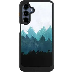 Nivocase Hülle für Samsung Galaxy A16 5G Handyhülle NIVOcore Case Schwarz Abstrakt Baum Wald (Samsung Galaxy A16 5G), Smartphone Hülle, Schwarz