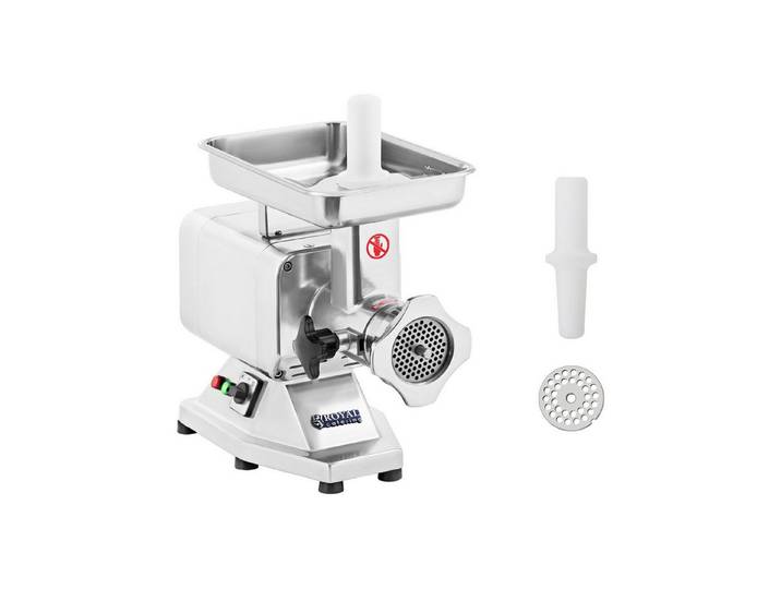 Royal Catering Fleischwolf 220 kg/h Edelstahl Ladenwolf 1100 W Metzgerei Elektrisch Gastro, 1100 W