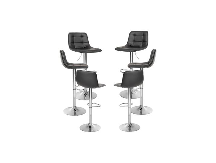 6er Set Linka Hocker - Schwarz