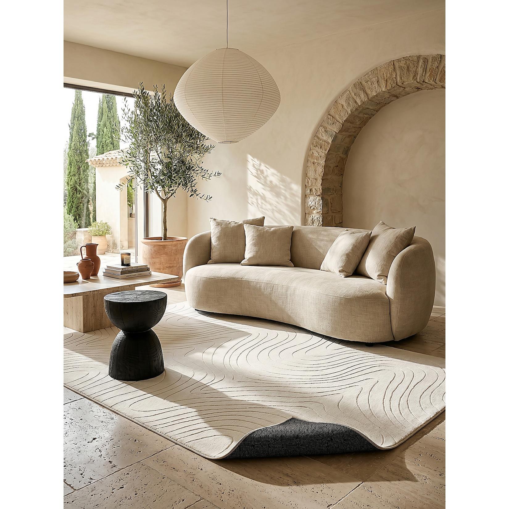 Teppich Antirutsch Creme 120x160 cm - DALAR Kadima Design