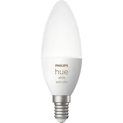 PHILIPS Hue White & Color Ambiance, smarte LED Lampe B39 E14