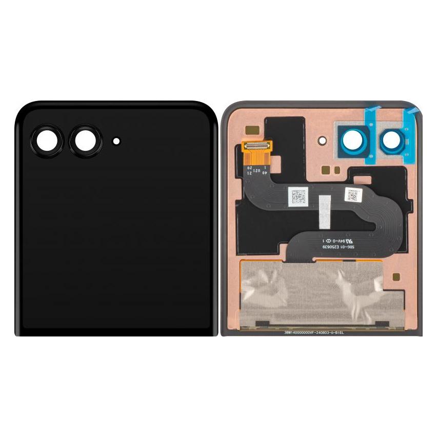 Motorola Display Unit f?r Razr+ 2025 / Razr+ 2024 / Razr 50 Ultra, Sub Outer, w/o Frame, Black (Display, Motorola Razr 50 Ultra) (59672232)