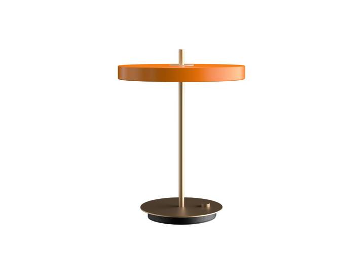 UMAGE Tischlampe Asteria Table, dimmbar, gelb / orange, für Wohn- / Esszimmer, Aluminium, Design, Tischlampe