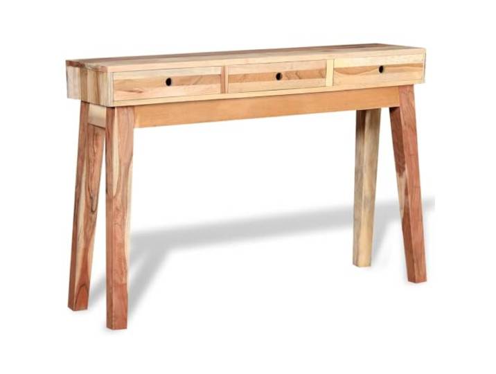 GPUTYGHN Konsolentisch Altholz Massiv mit 3 Schubladen, Vintage Stil Recyceltes Holz, solider Stahlrahmen, handgefertigt, Flurkommode, Beistelltisch, Retro-Design, stabile Tischplatte