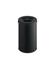 Durable Mülleimer rund 30 L Stahl Schwarz Papierkorb Safe Rund (3306-01)