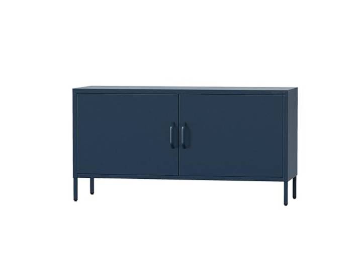 Jan Nowak TV Lowboard TV Schrank Fernsehschrank Metall 115x59,5x40 cm Fernsehtisch, TV Board mit Türen, Stauraum, Industrial Loft Design für Wohnzimmer, Schlafzimmer, Fernseher und Zubehör