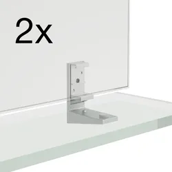LAUFEN Spiegelfixierungsadapter 3 Stück Frame 25 Fixierung am Spiegel schwarz matt H4907189004501