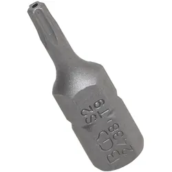BGS 2438 Bit Nuss Stecknuss T-Profil (für Torx) mit Bohrung T9 Antrieb Außensechskant 6,3mm (1/4")