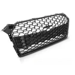 Sportgrill / Kühlergrill passend für Audi A5 Coupe Cabrio Sportback (F53, F57, F5A) 2016+ hochglanz schwarz in Wabendesign