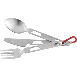 Robens Sierra Steel Cutlery Set Besteck-Set mit Karabiner 4-tlg.