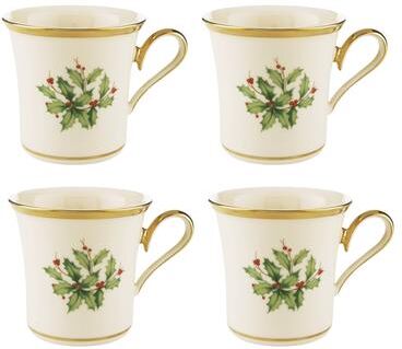 Lenox Holiday Mugs, Set of 4