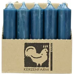 Kerzenfarm Hahn Paraffin-Stabkerze ozeanblau 10cm