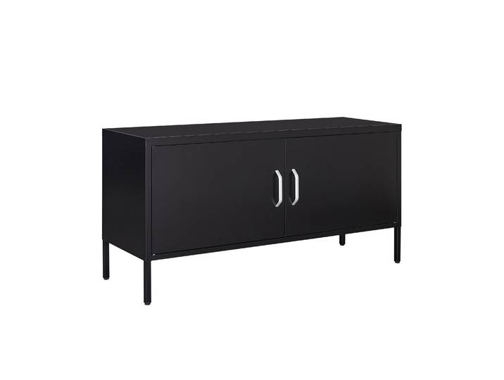 Sideboard Metall KLAUS 115 x 59 cm schwarz