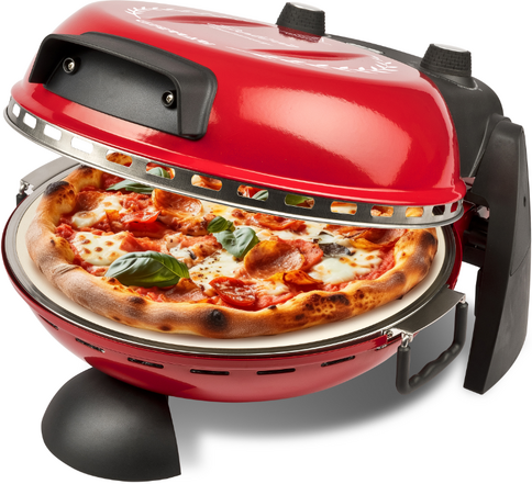 G3 Ferrari Delizia Anniversary Rot - Elektro-Pizzaofen - Pizzastein