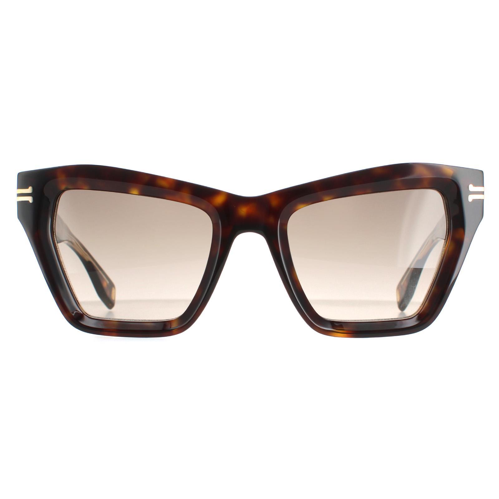 Marc Jacobs Cat Eye Dames Havana Crystal Bruin Gradiënt MJ 1001/S