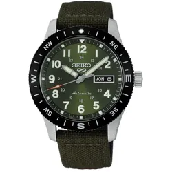 Seiko 5 Sports Field series 41mm, Nylonband, Automatik, Grün Herrenuhr HDB008K1