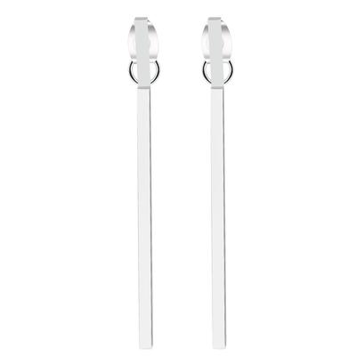Paar Ohrhänger ADELIA´S "Ohrringe – Ohrstecker aus Edelstahl", Damen, Gr. Damen, Edelstahl, silber, Ohrringe, Ein Geschenk, das Freude macht
