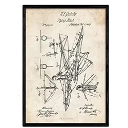 POSTER Gleitschirm Patent A3 Rahmenlos