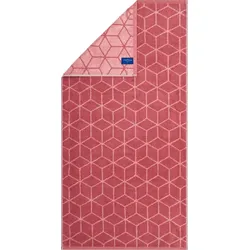 Coordinates Carre Handtuch 80 x 150 cm korallenrot