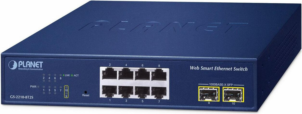 Planet GS-2210-8T2S 8-Port Web Smart Switch