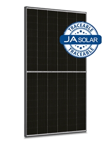 JA Solar 470W N-Type Doppelglas Monofazial LR (Traceable) mit MC4-Stecker (schwarzer Rahmen)