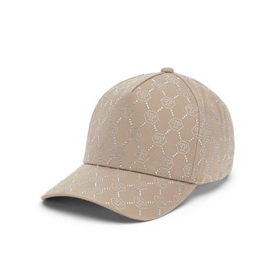 Baseball Cap PHILIPP PLEIN "Monogram Mit Schmucksteinen", Jungen, beige (06, beige), Caps