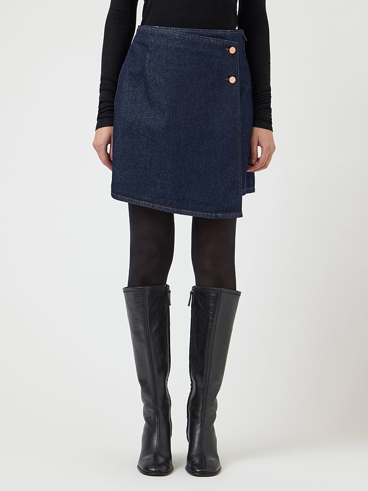 YAS Jeansrock "Lisana" in Dunkelblau - 36