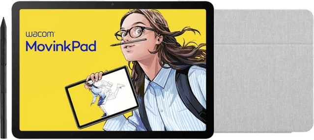 Wacom MovinkPad 11 met Case en Standaard - Grijs
